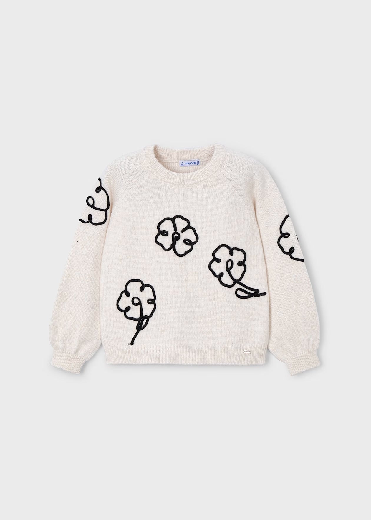 Maglione con fiori