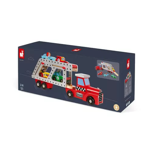 Camion bisarca con 4 vetture