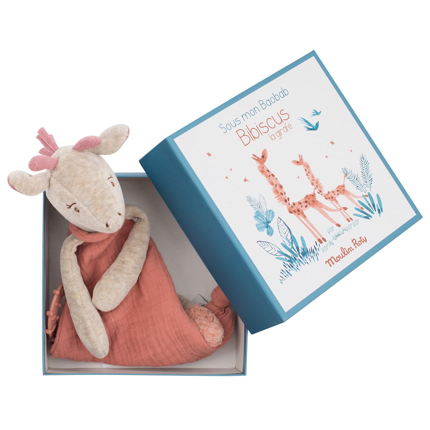 Doudou giraffa con scatola