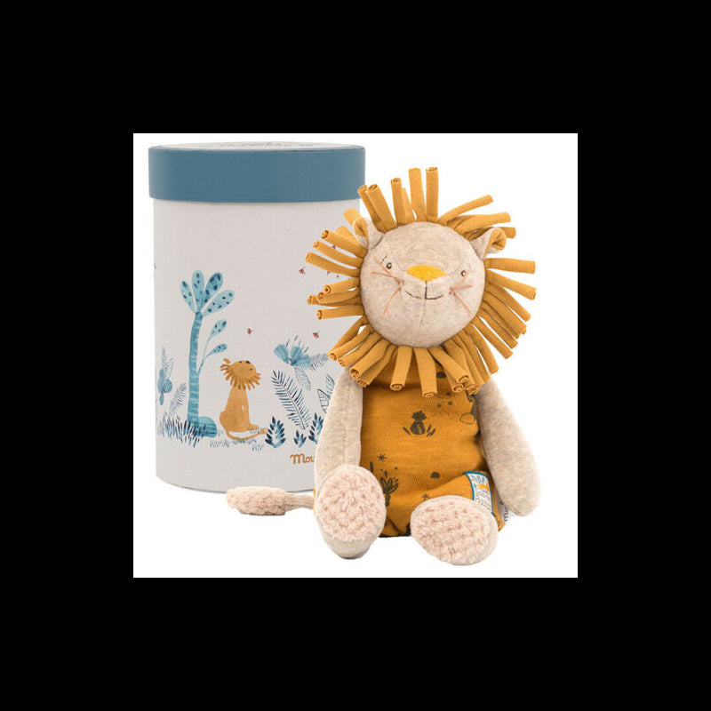 Peluche leone con scatola