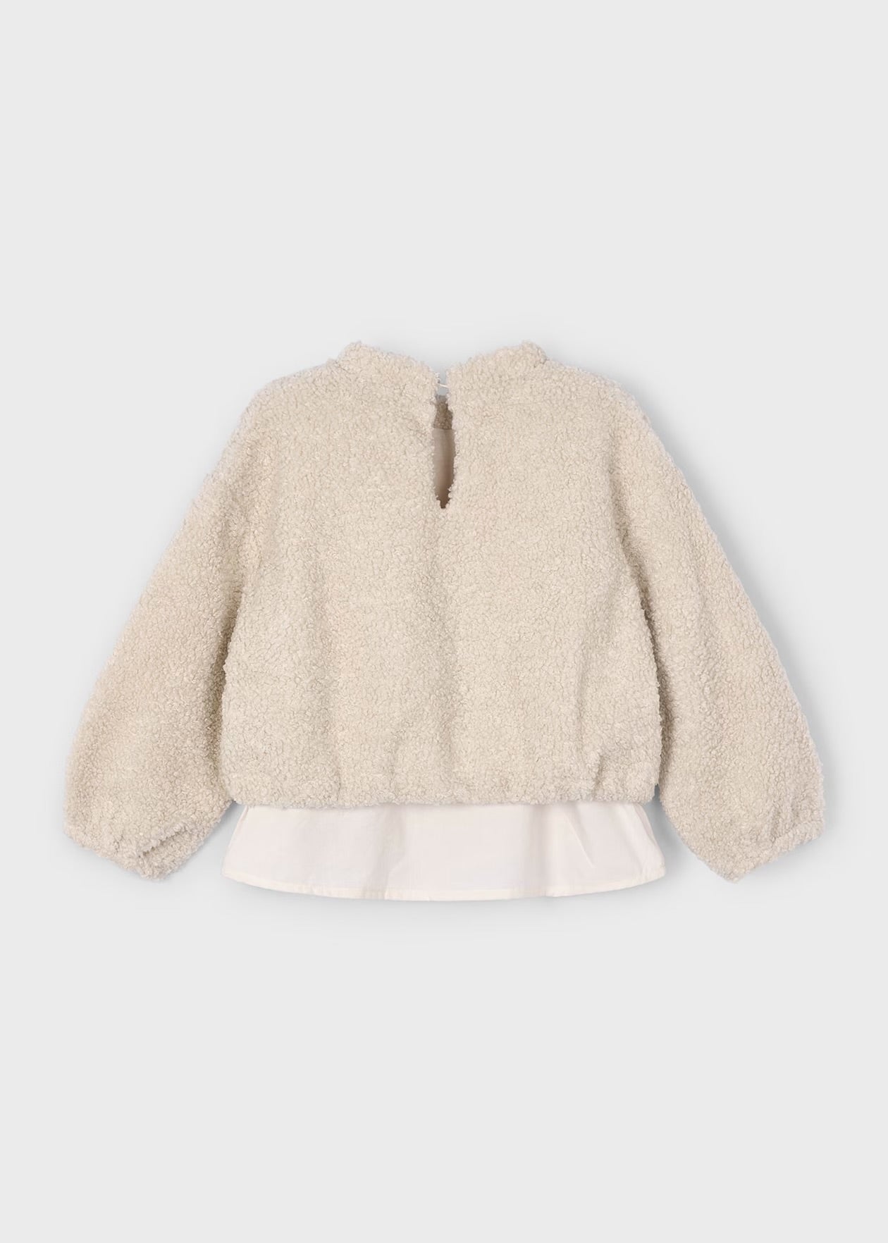 Felpa teddy combinata