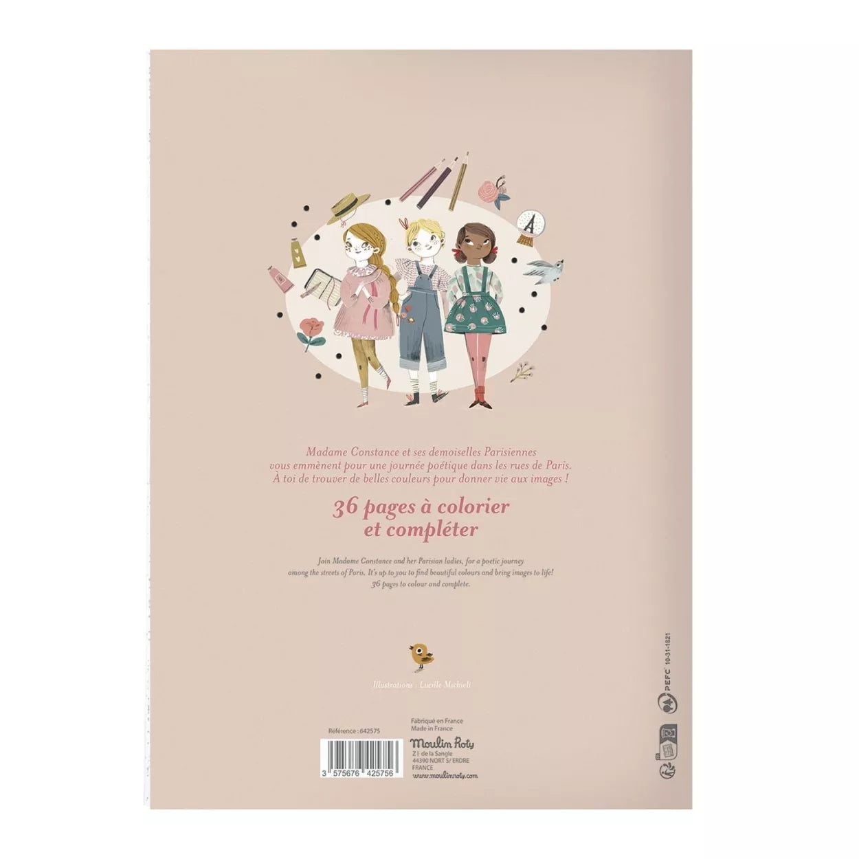 Libro da colorare Les Parisiennes