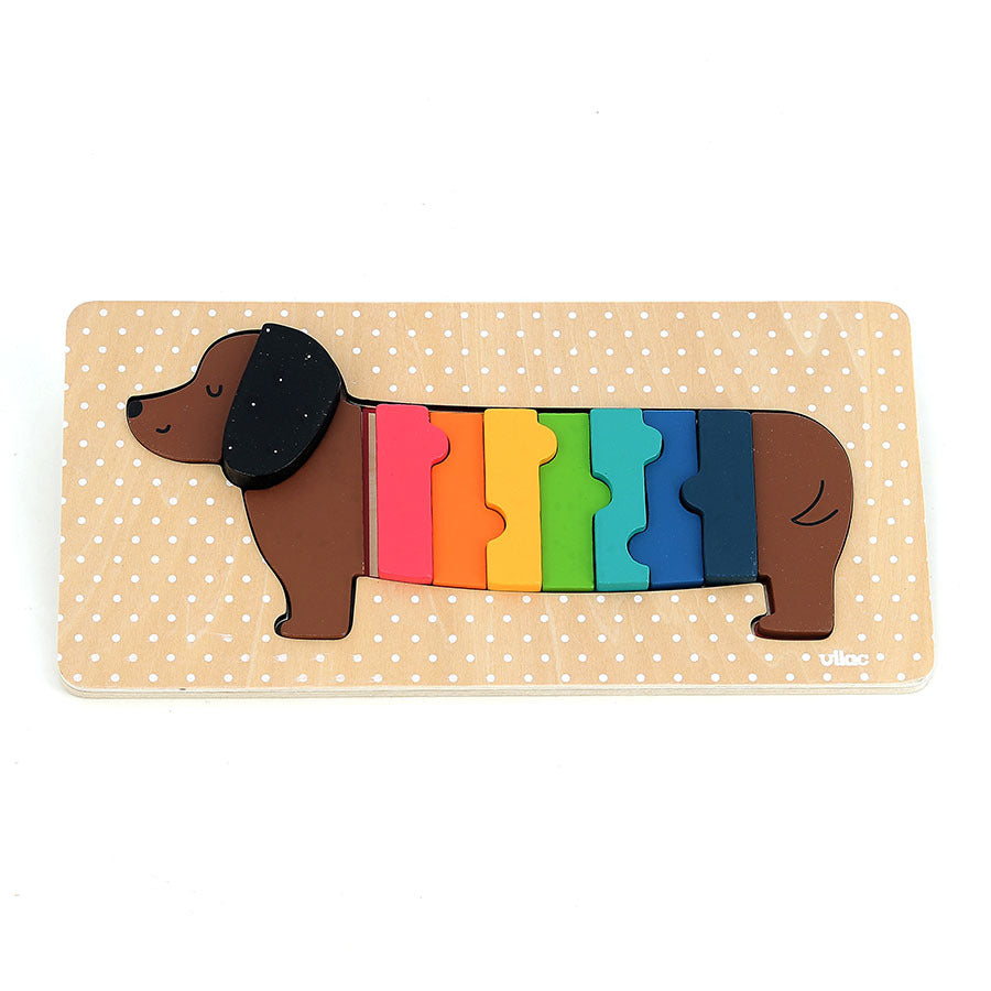 immagine di VIL7412 - Cane puzzle in legno
