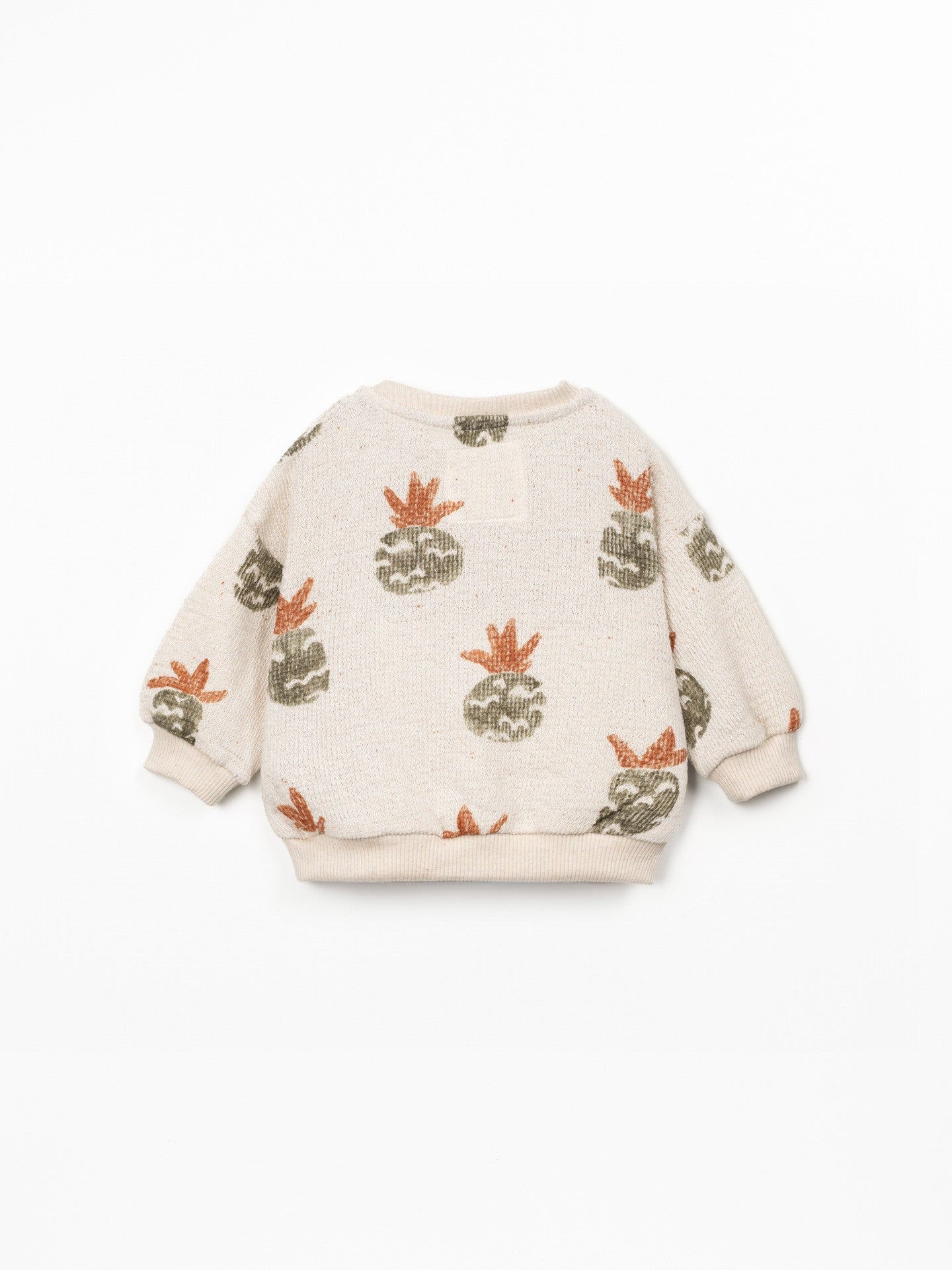 Felpa in maglia con stampa di ananas