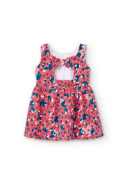Vestito cotone stampa a fiori