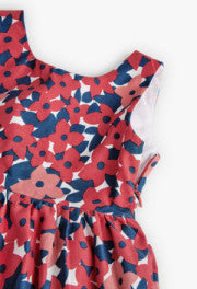 Vestito cotone stampa a fiori
