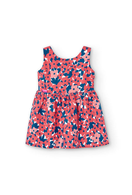 Vestito cotone stampa a fiori