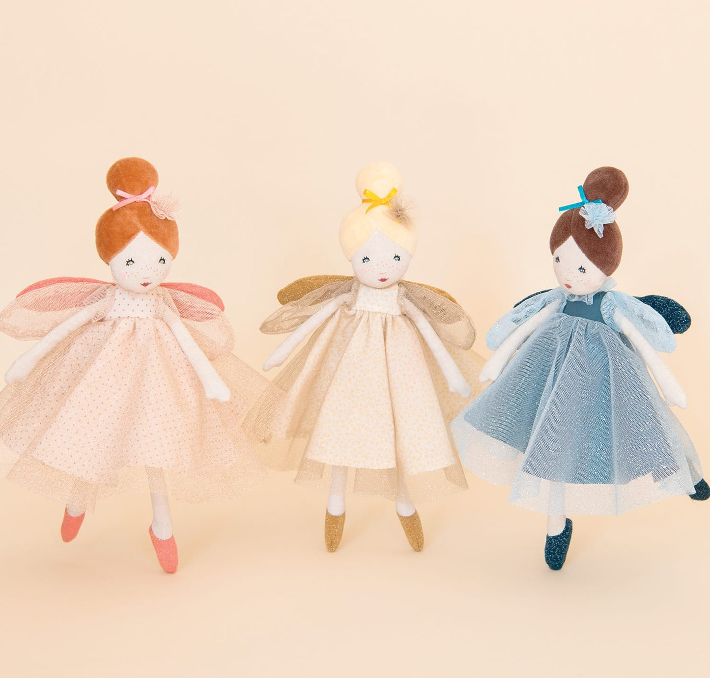 Fatina incantata piccola in stoffa oro