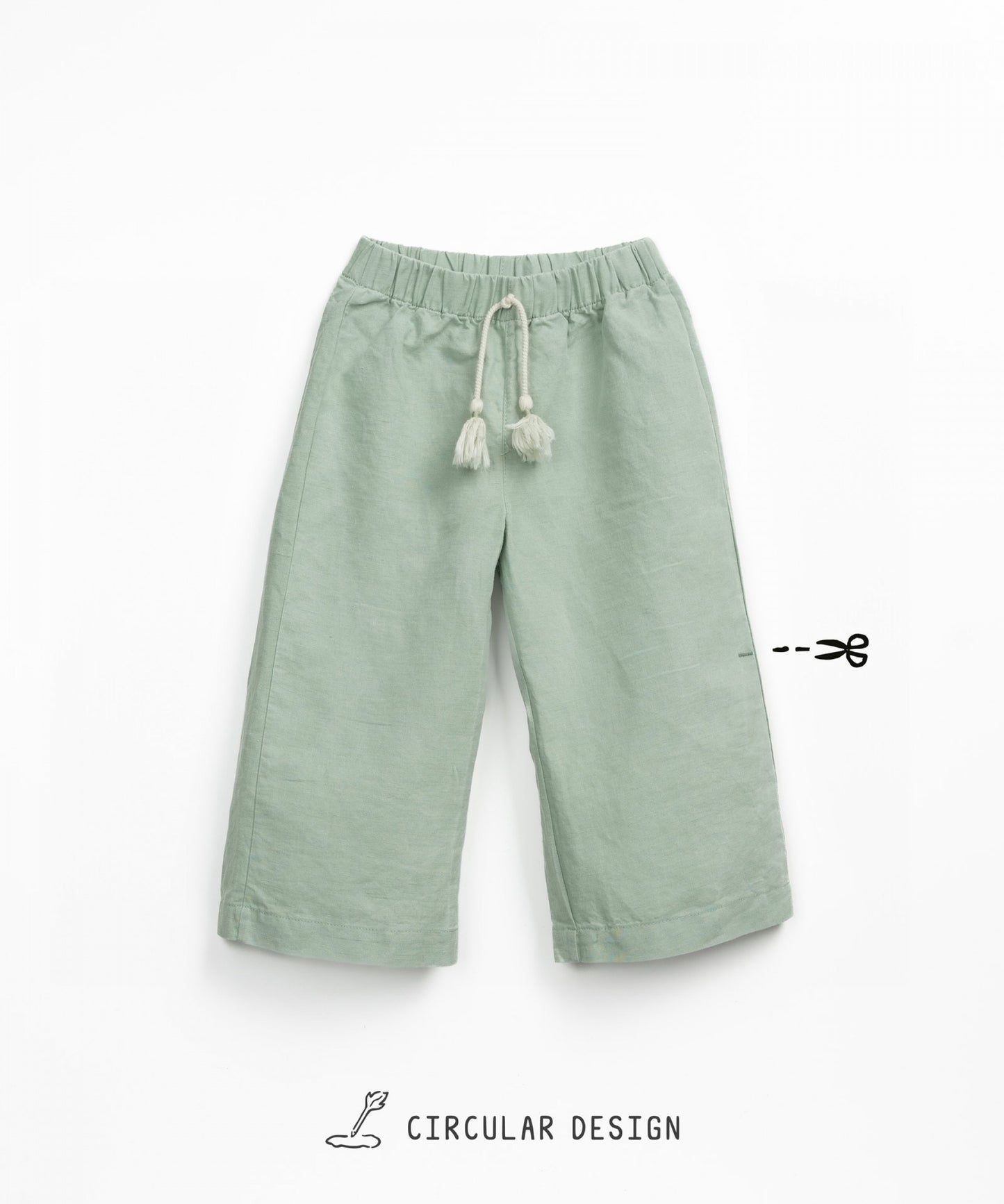 Pantalone largo con cordoncino