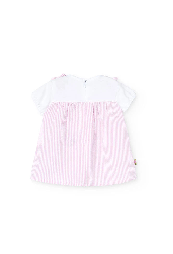 Vestito popeline a righe