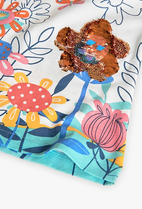 Vestito jersey fiori