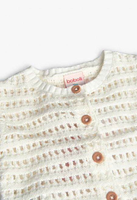 Giacchetta tricot traforata