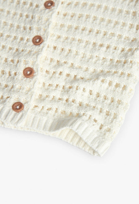Giacchetta tricot traforata