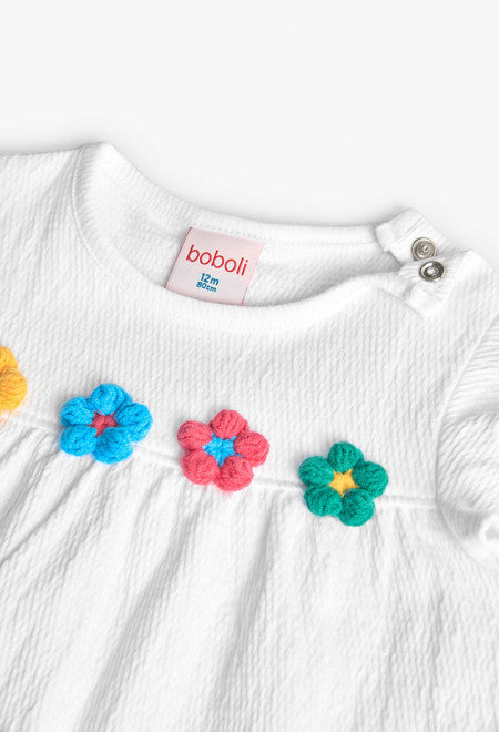 Maglietta jersey "fiori"