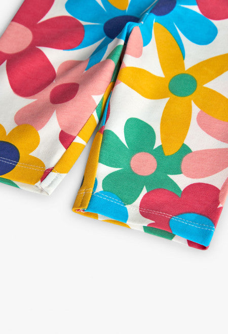 Leggings con fiori