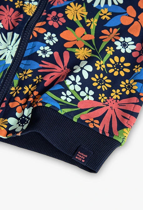 Giacca bomber a fiori