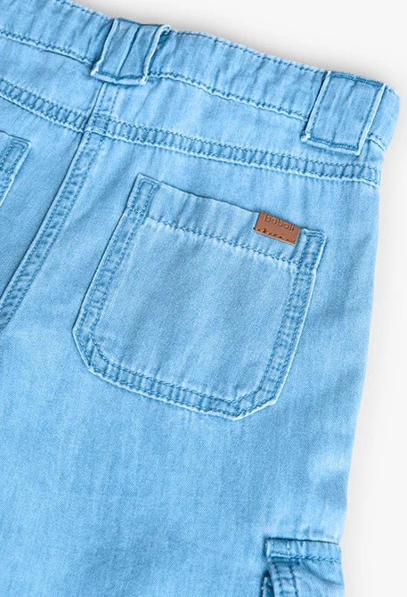 Pantalone cargo denim