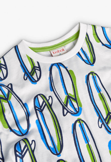 Maglietta jersey stampata