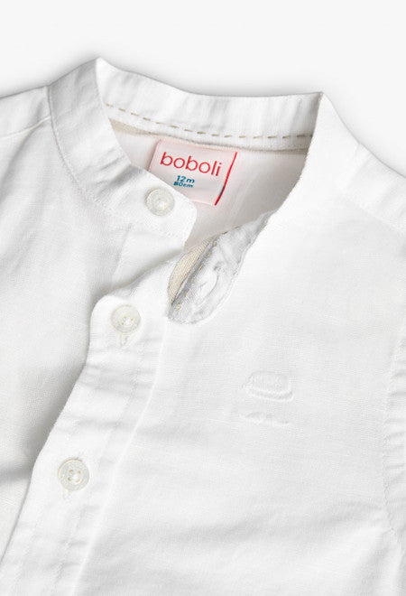 Camicia lino manica lunga