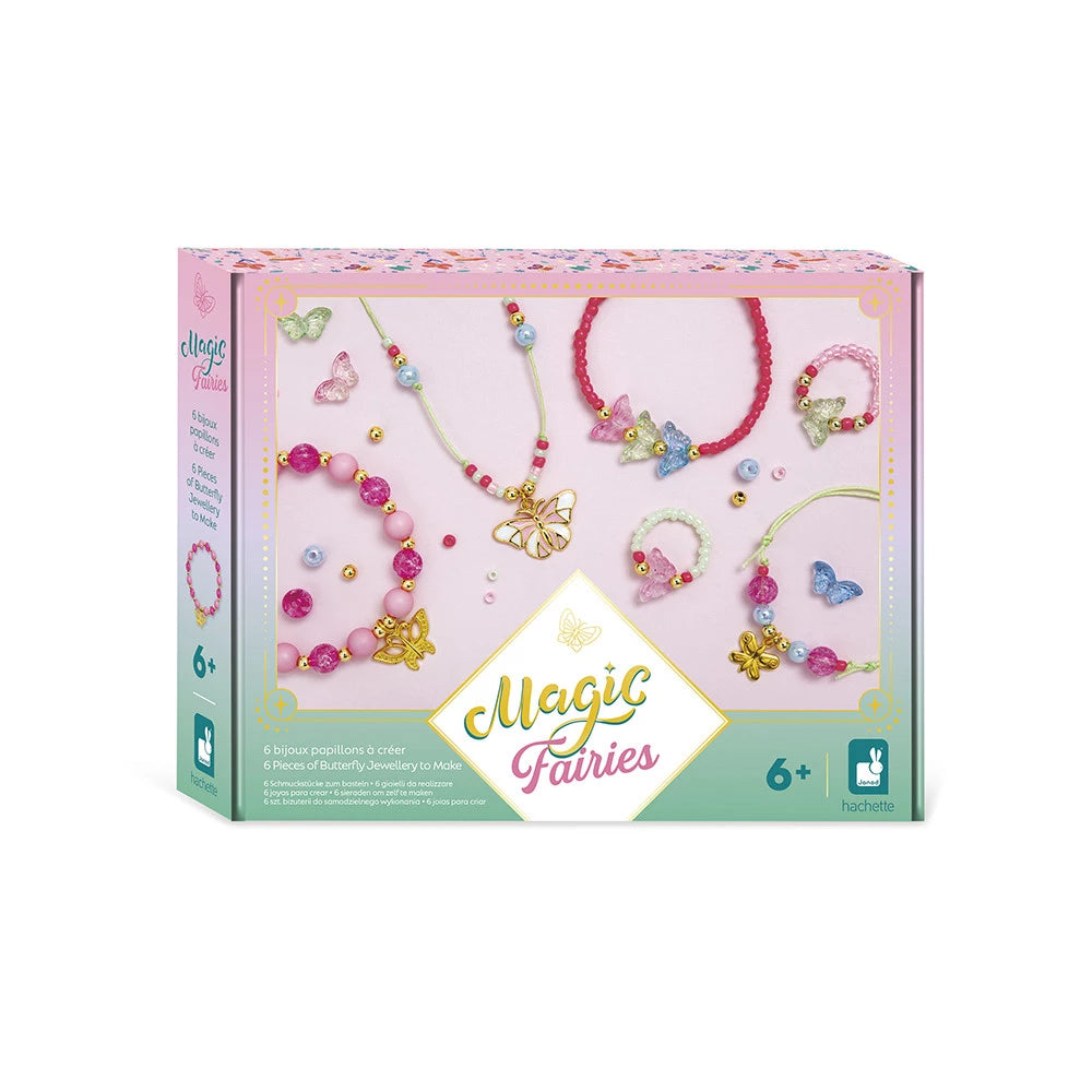 6 graziosi gioielli a forma di farfalla Magic Fairies