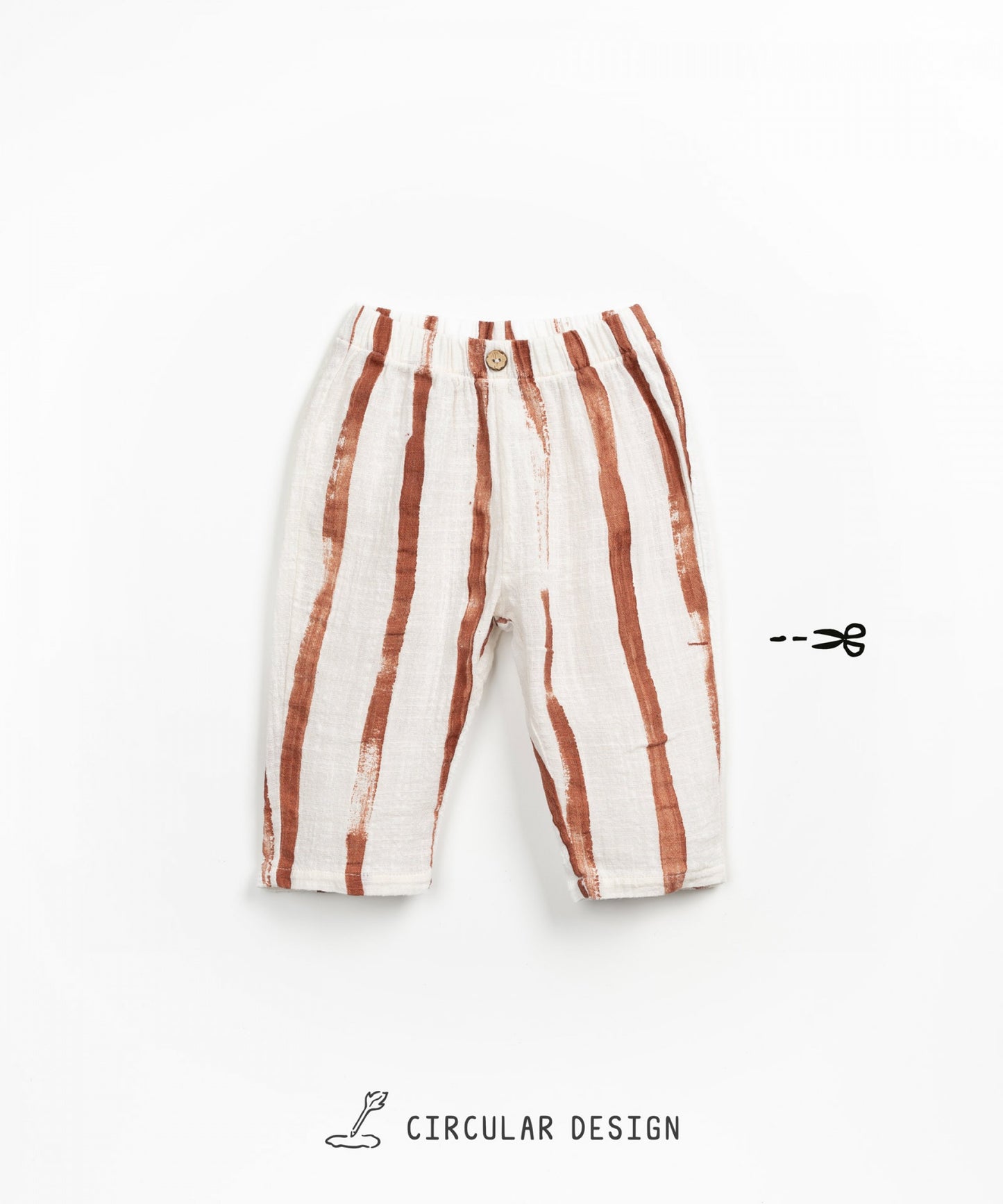 Pantalone con stampa a righe