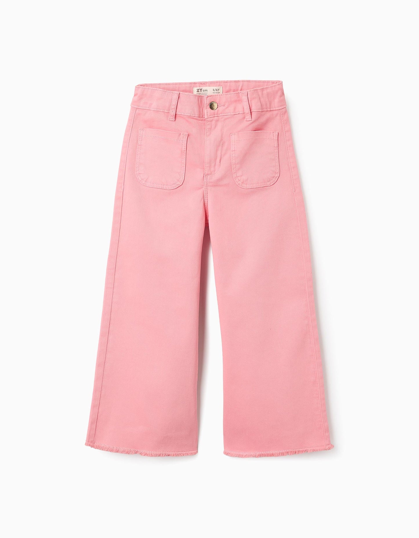 Pantalone con orlo sfrangiato