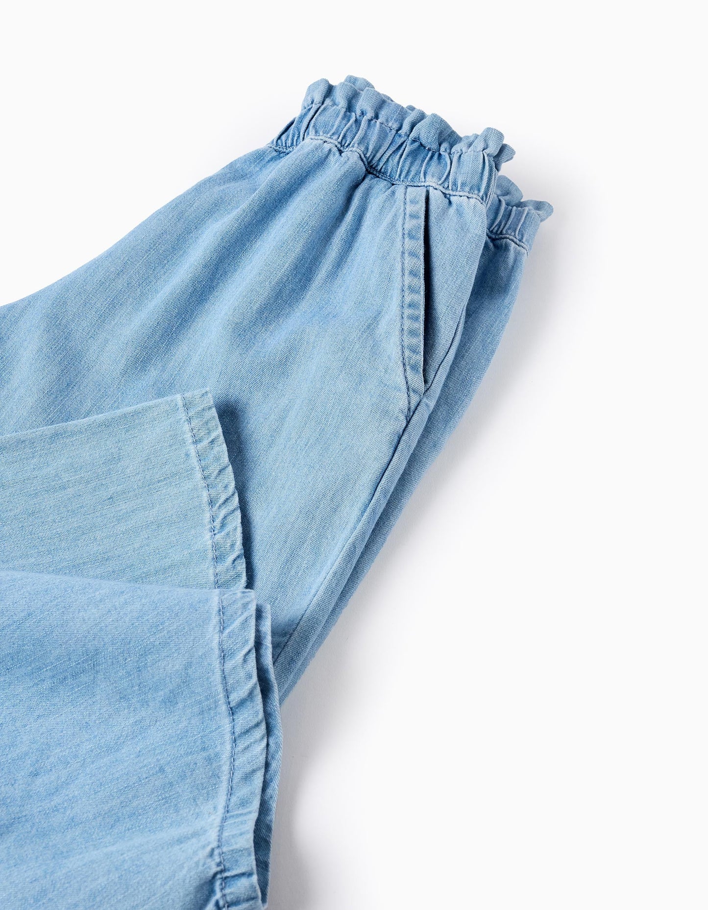 Pantaloni in denim gamba larga