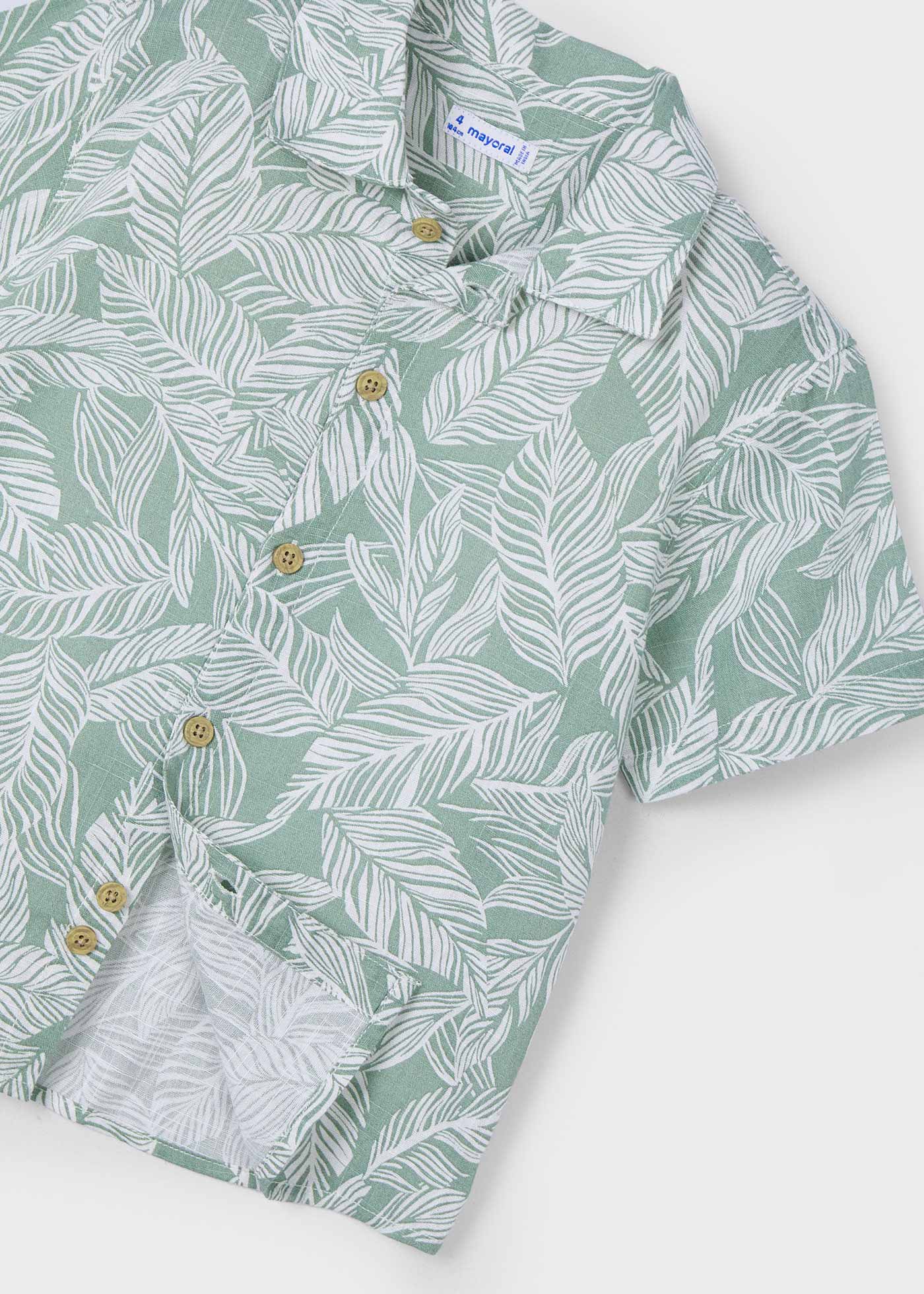 Camicia tropical maniche corte
