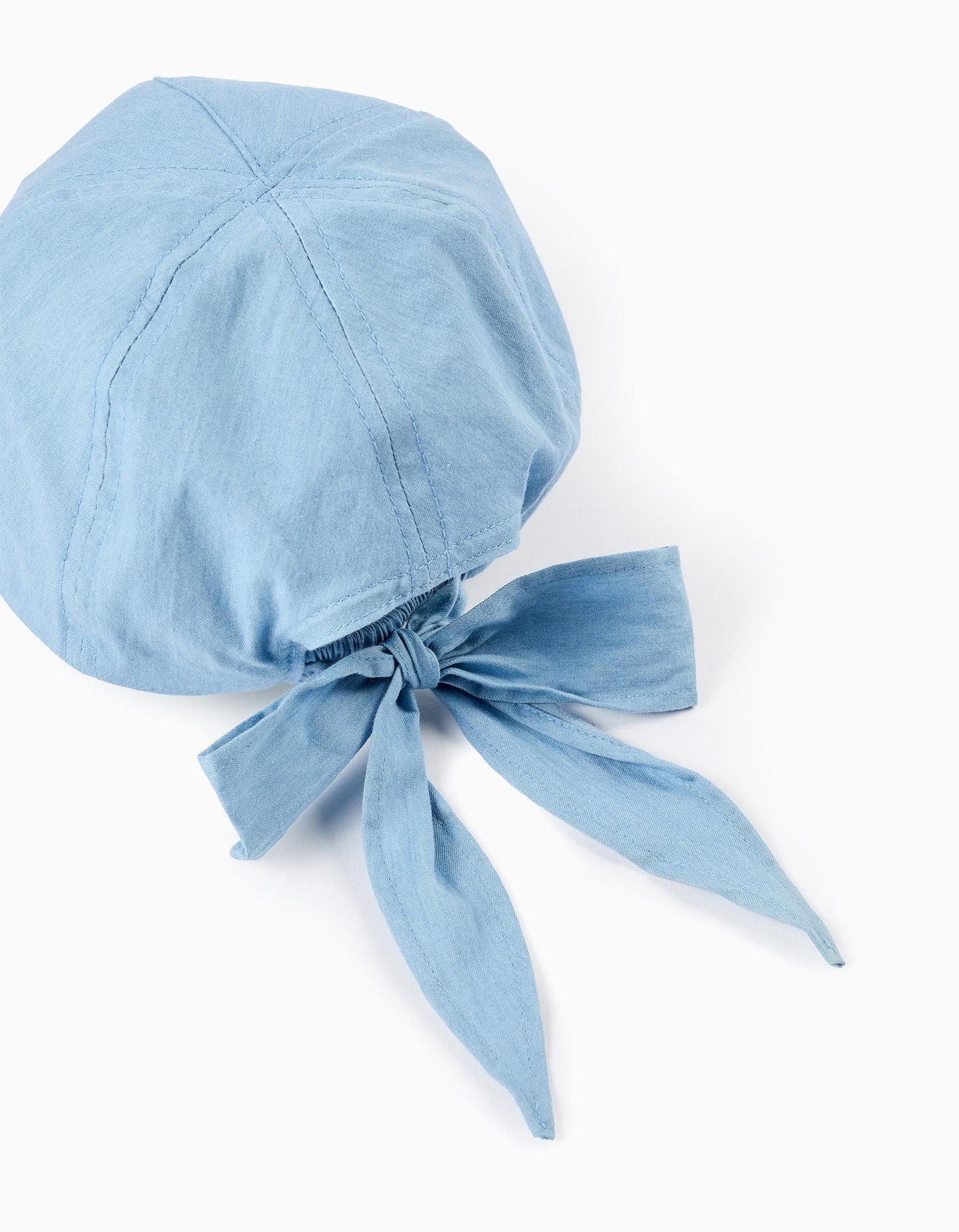 Cappellino in denim con fiocco