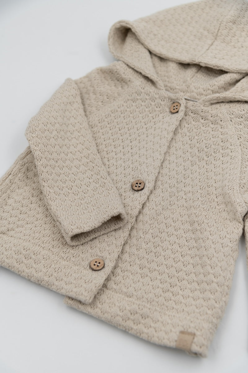 Cardigan con cappuccio