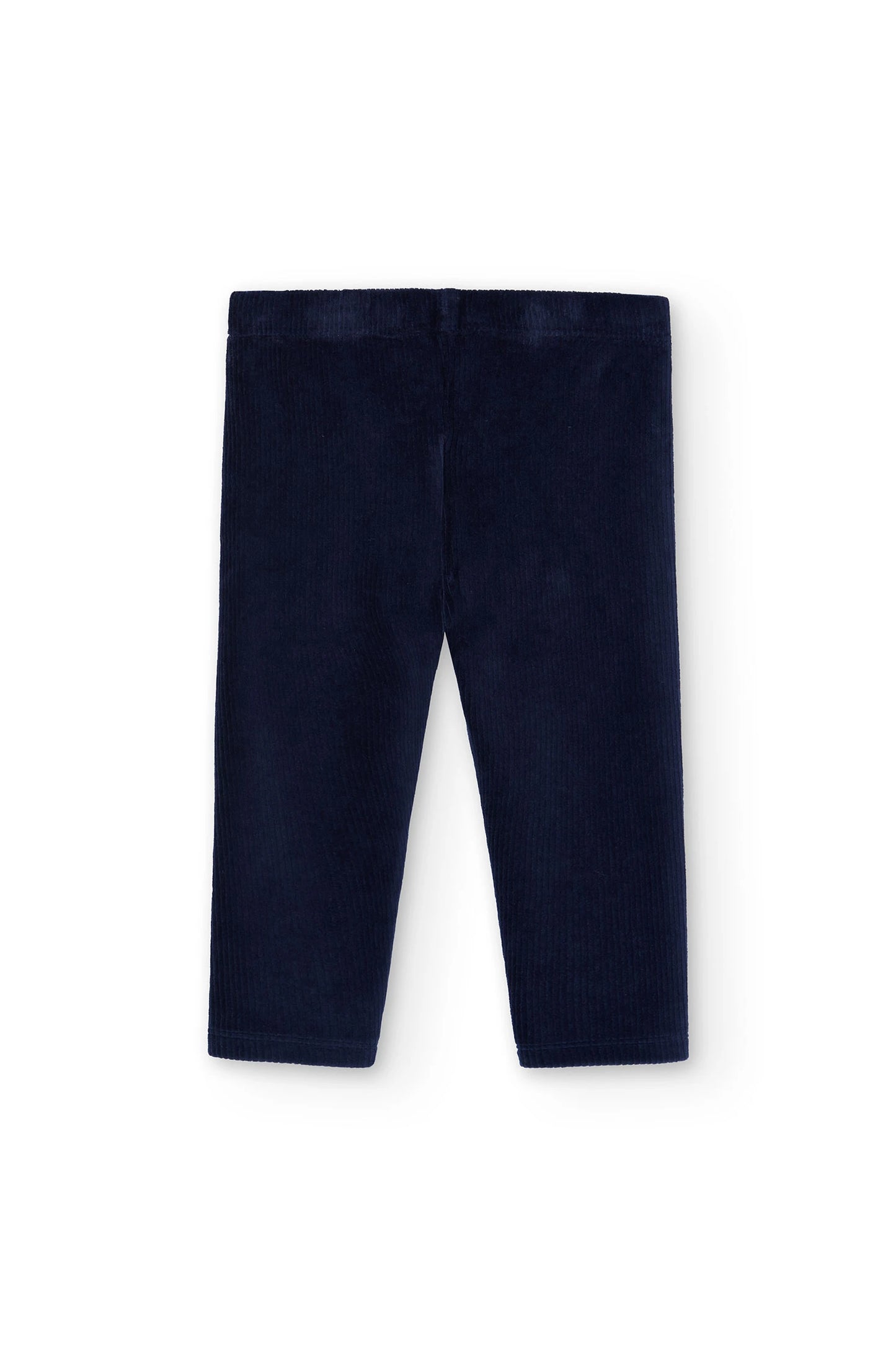 Leggings blu in velluto