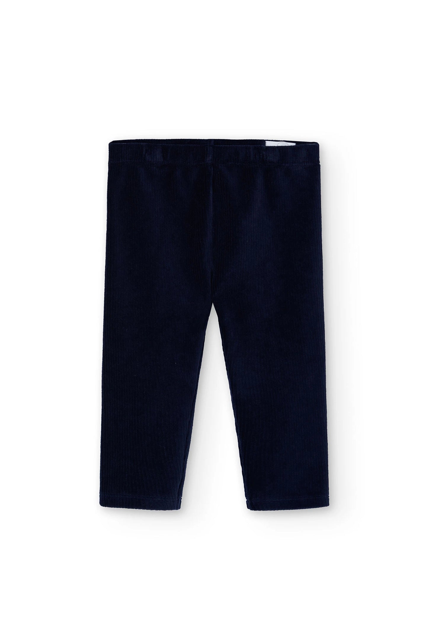 Leggings blu in velluto