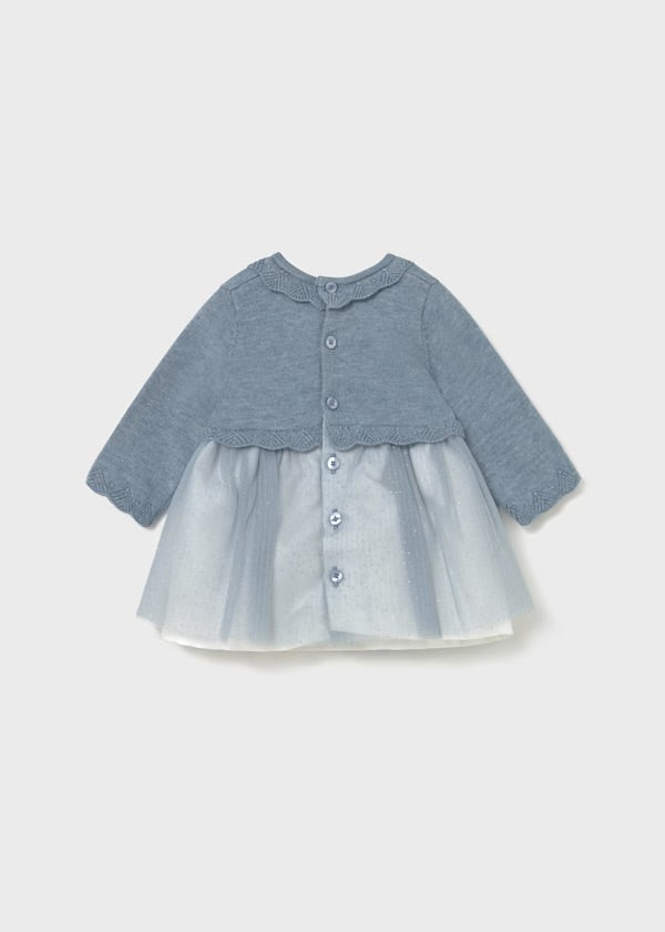 Vestito tricot e tulle