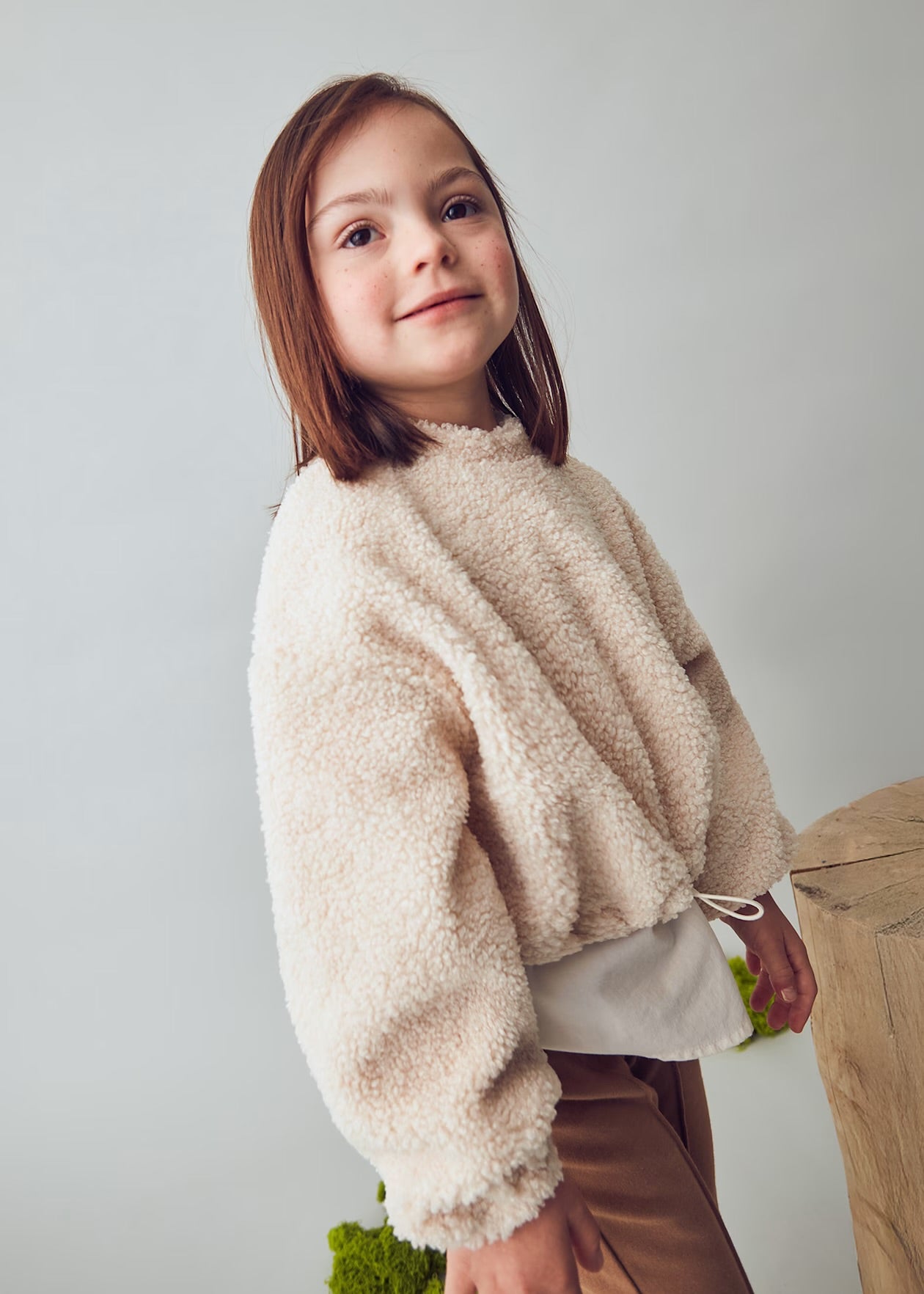 Felpa teddy combinata
