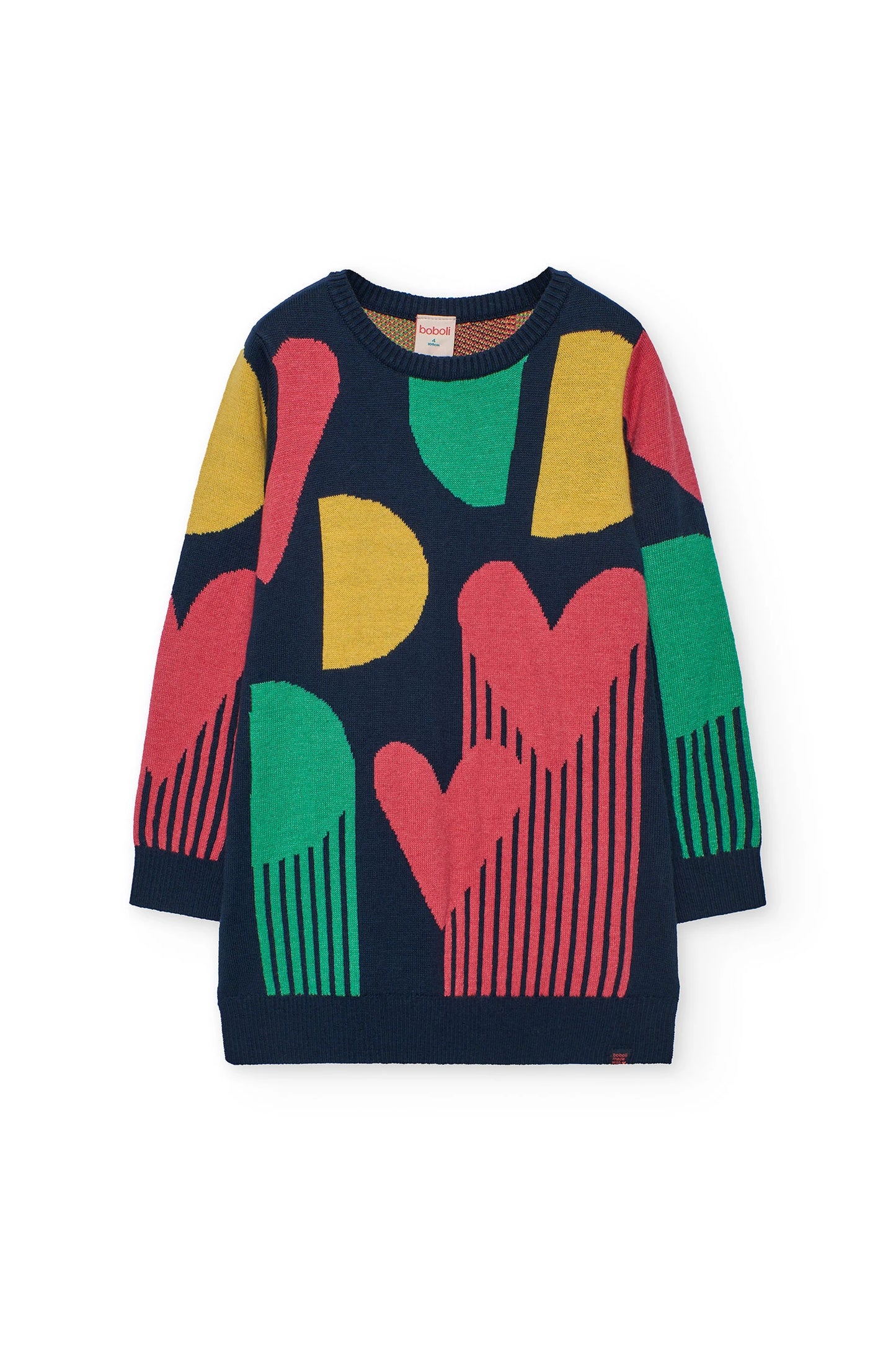 Vestito in maglia geometria