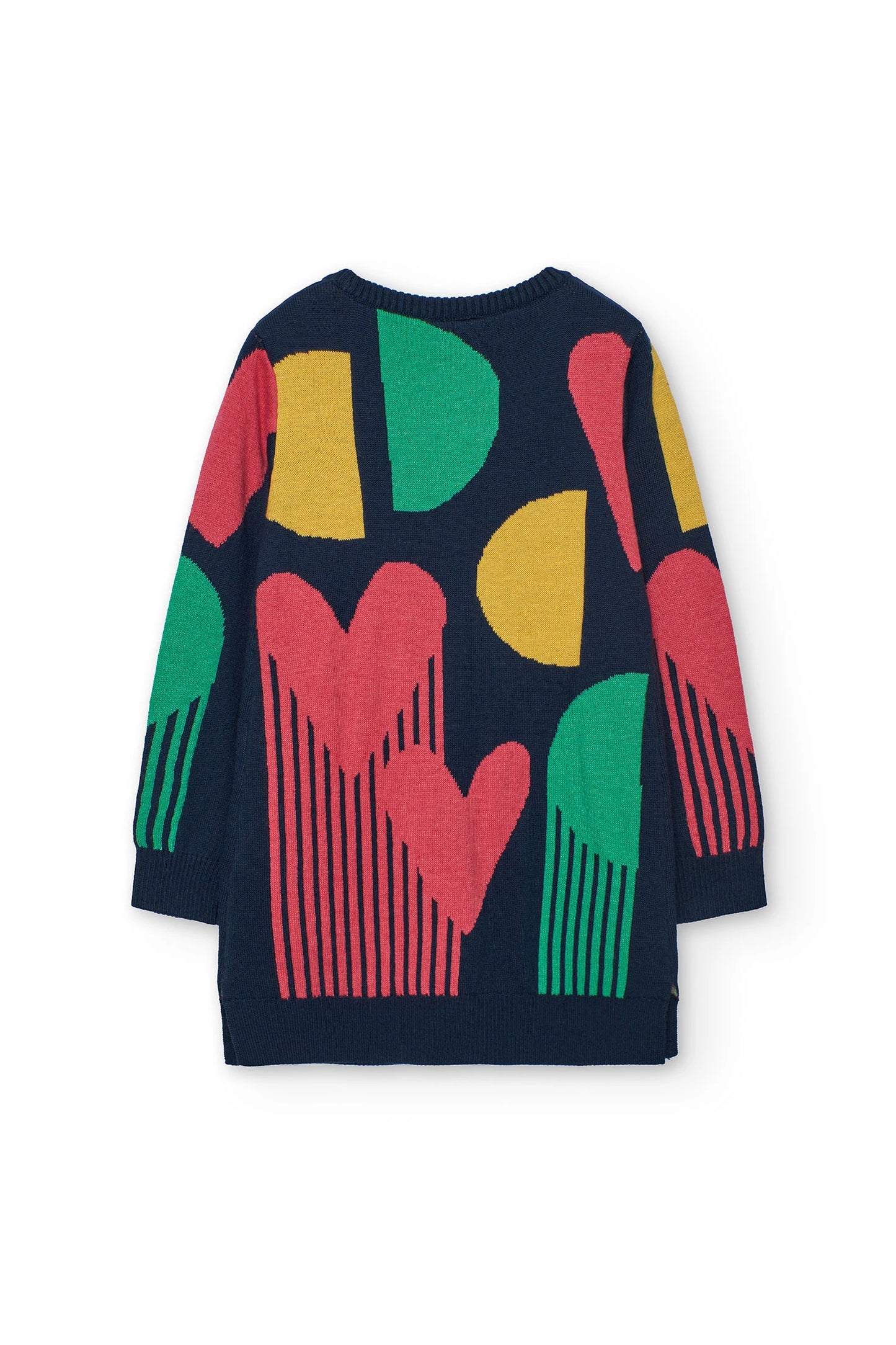 Vestito in maglia geometria