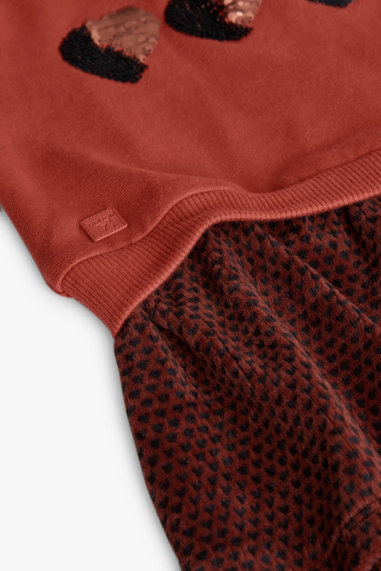 Vestito in felpa combinato