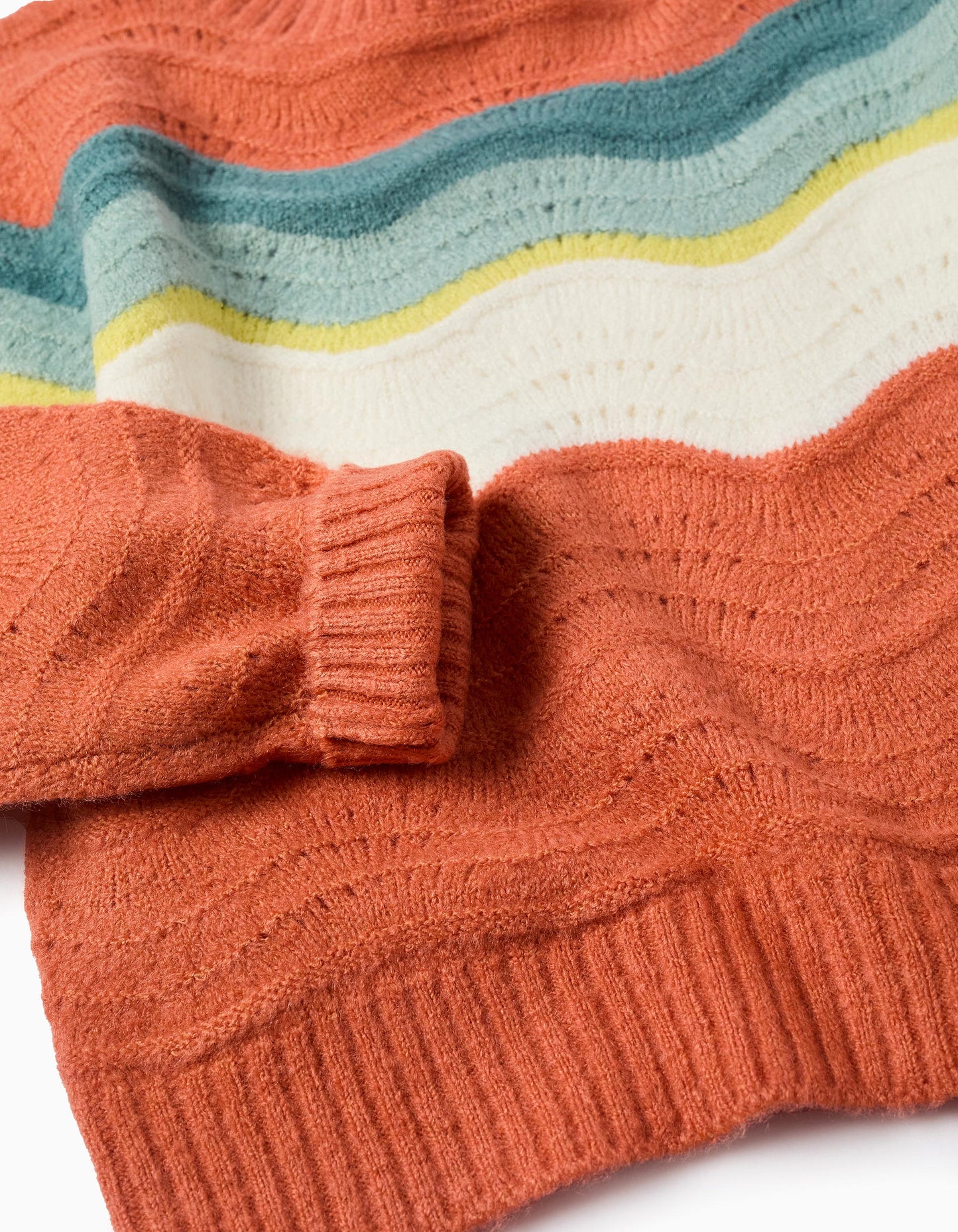 Maglione strisce ondulate