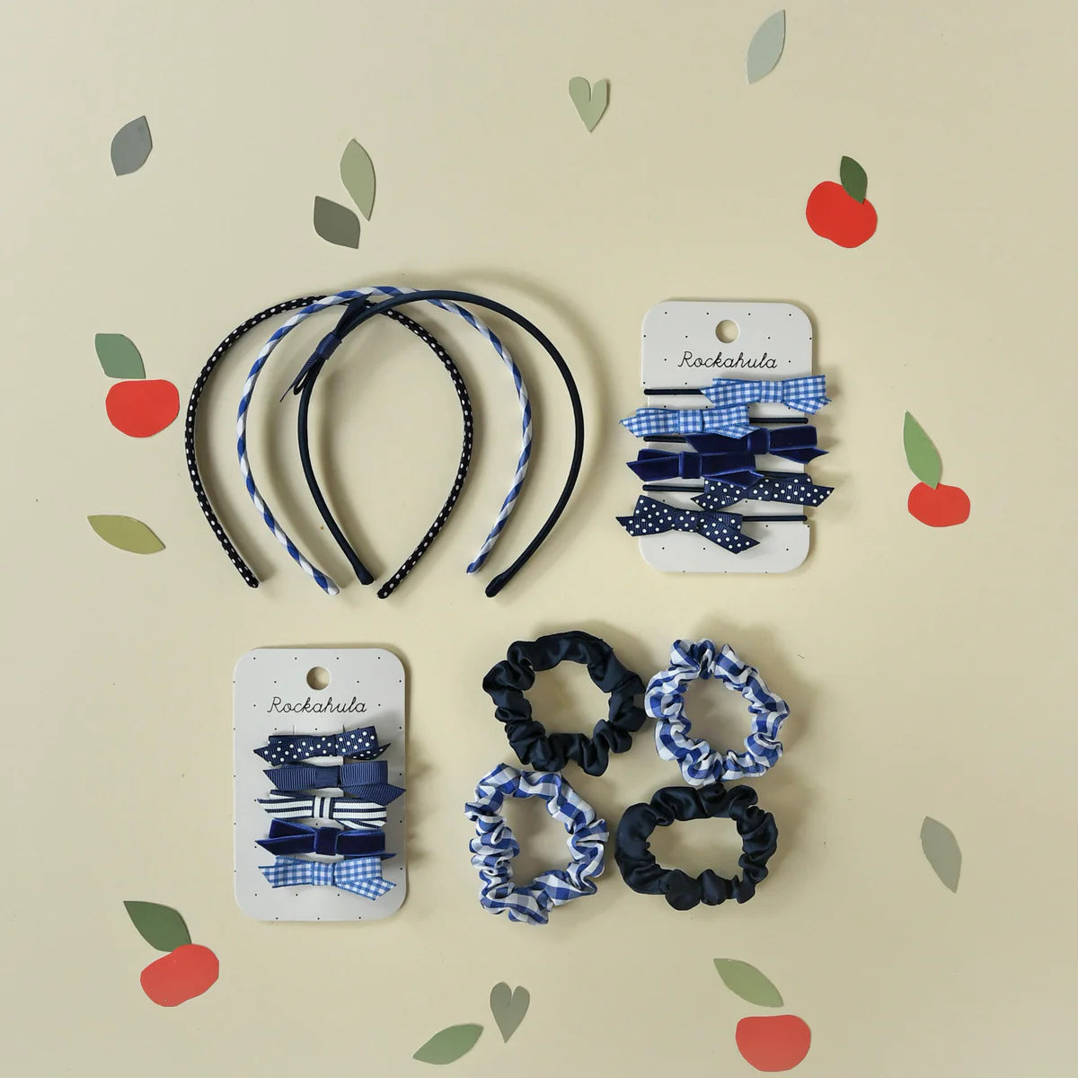 Set 3 cerchietti blu