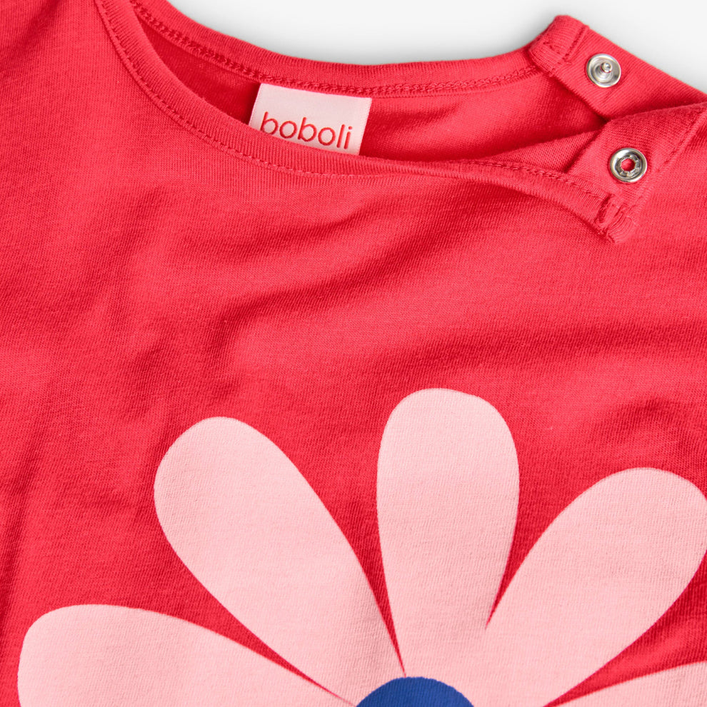 Vestito jersey a fiori