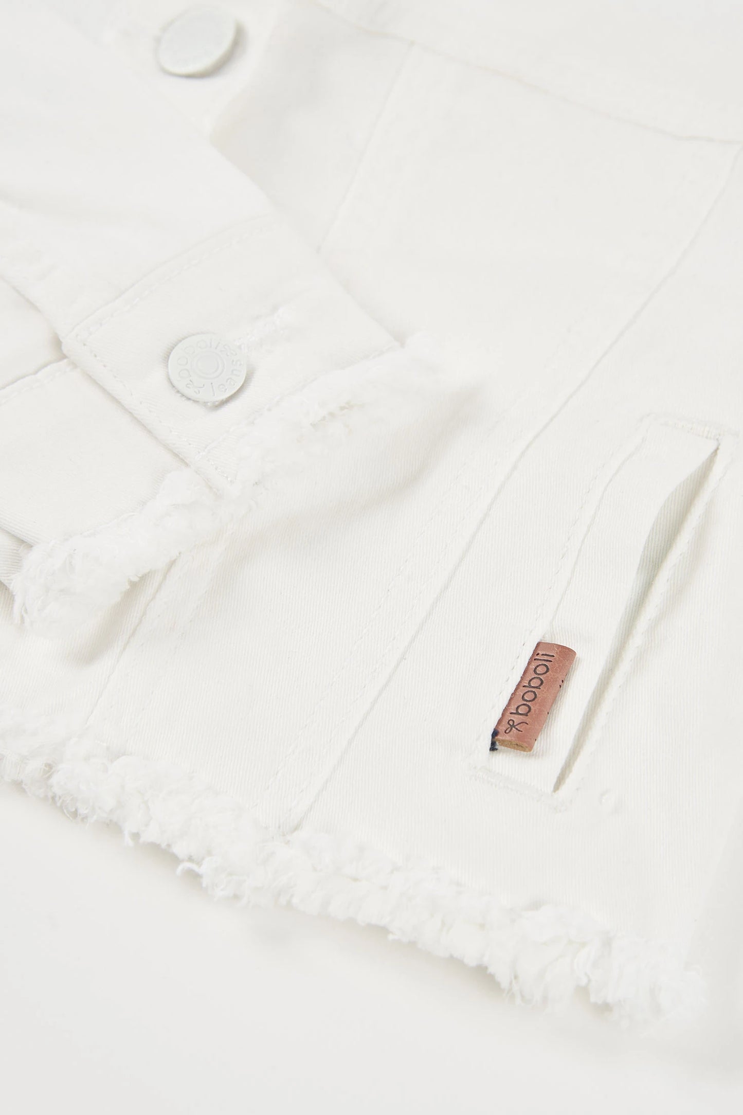 Giubotto denim bianco
