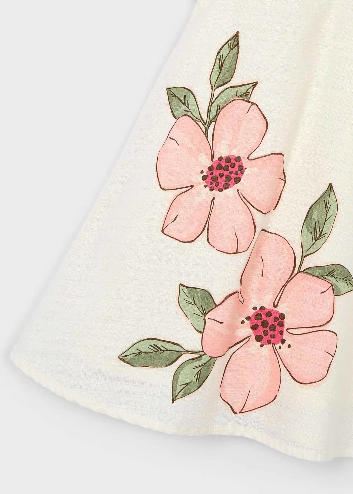 Vestito lino con fiori