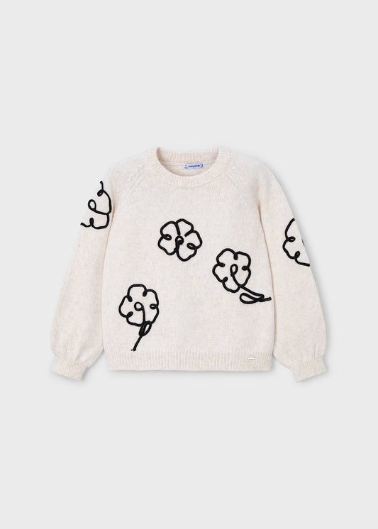 Maglione con fiori