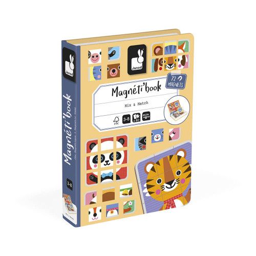 Magneti'book Mix & Match Animali, 72 magneti