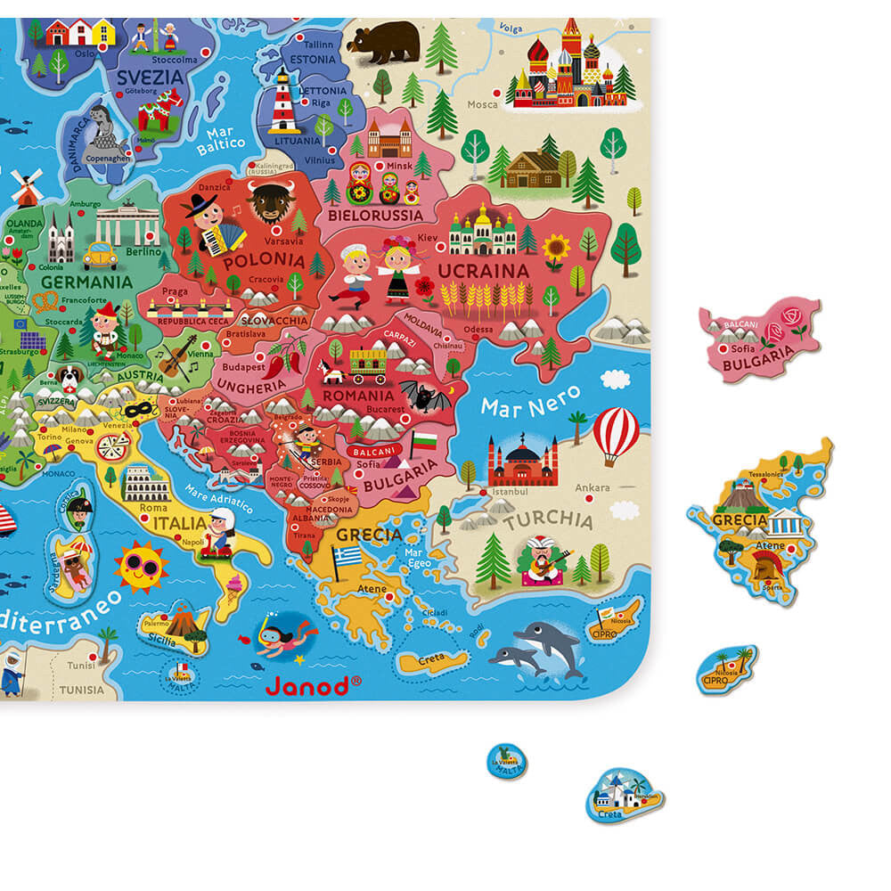 Mappa Magnetica Dell'Europa