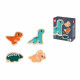 immagine di JURJ05824 - 4 Puzzle Evolutivi Dino