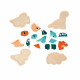 immagine di JURJ05824 - 4 Puzzle Evolutivi Dino