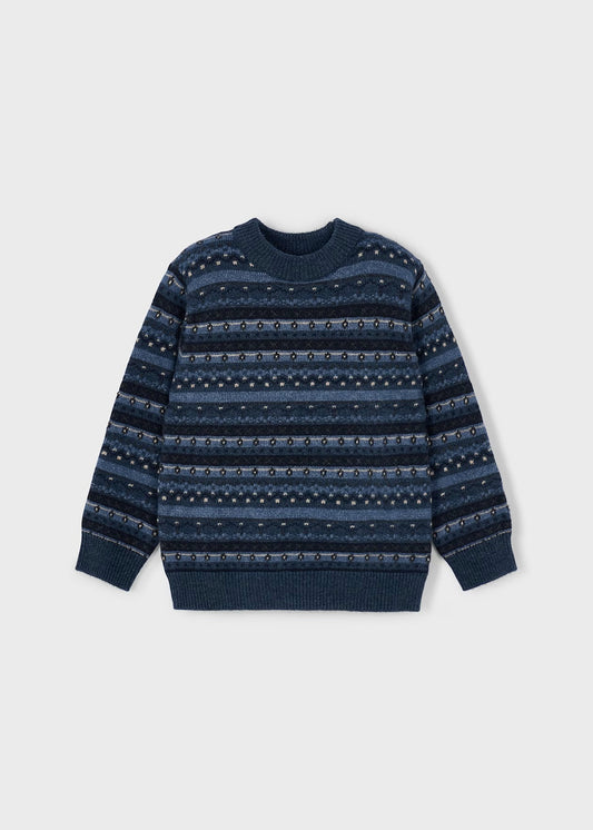 Maglione motivo jacquard