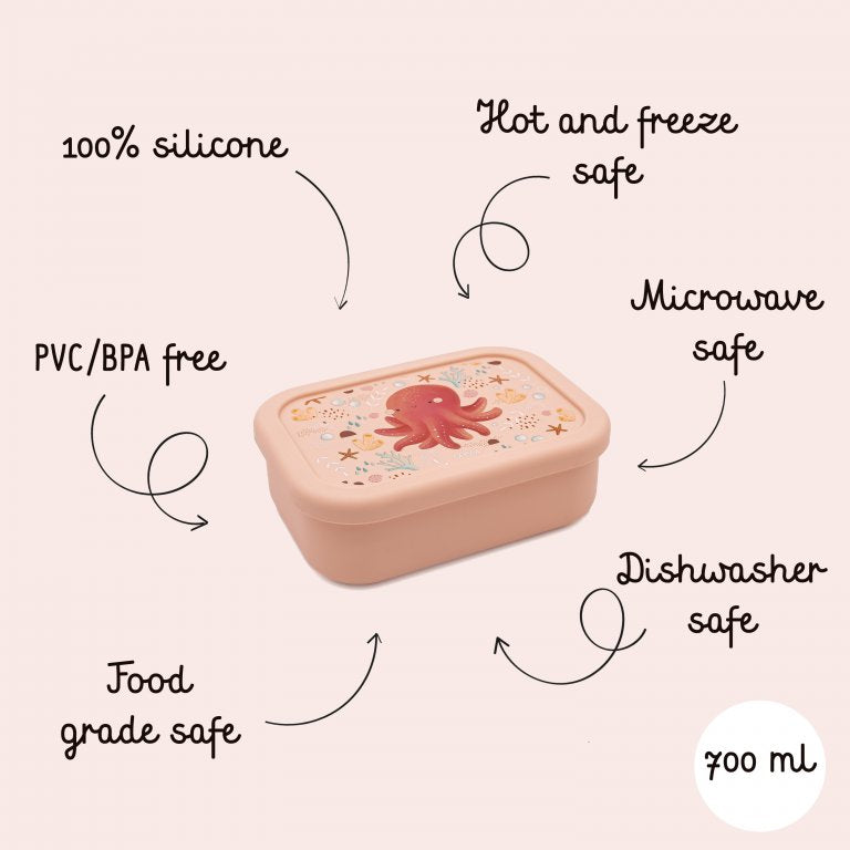 Porta merenda in silicone - Polpo Slurpy