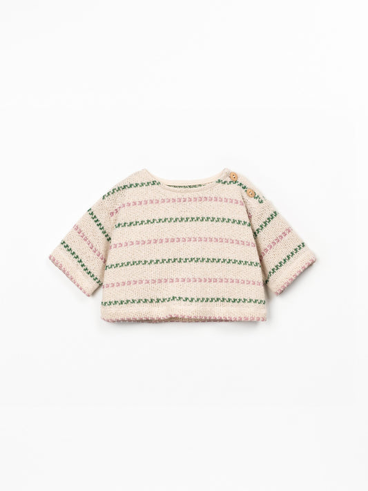 T-shirt in maglia a righe